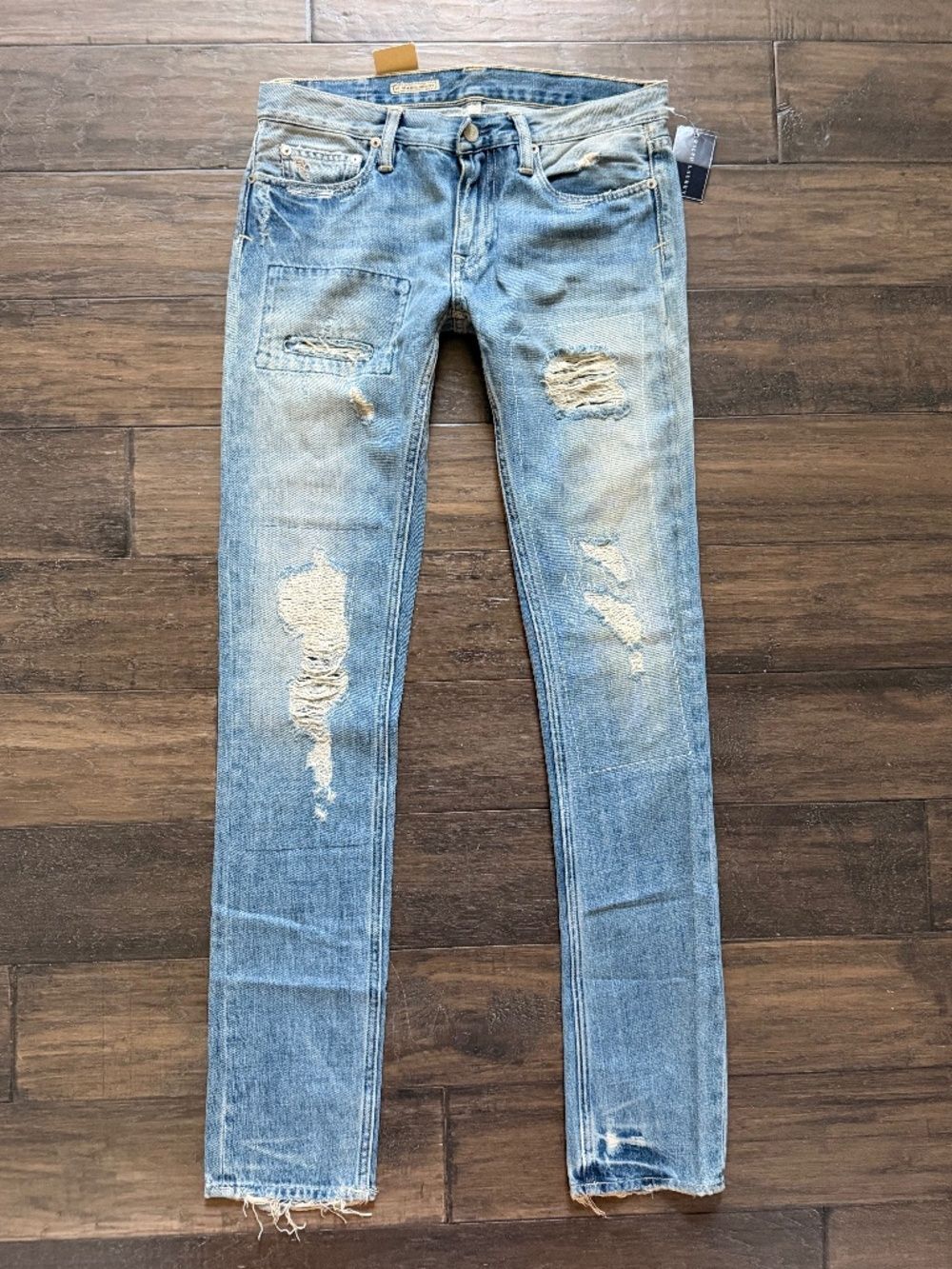 RALPH LAUREN Main Label Amazing Stacked Skinny Jean 28W NWT $500!!